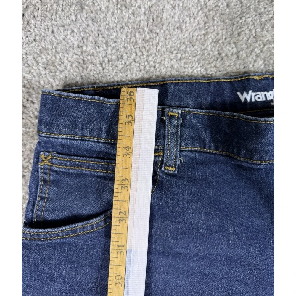 Wrangler Classic Boot Cut Jeans, Men's/Boys' Size 16 Husky, Blue Stretch Denim